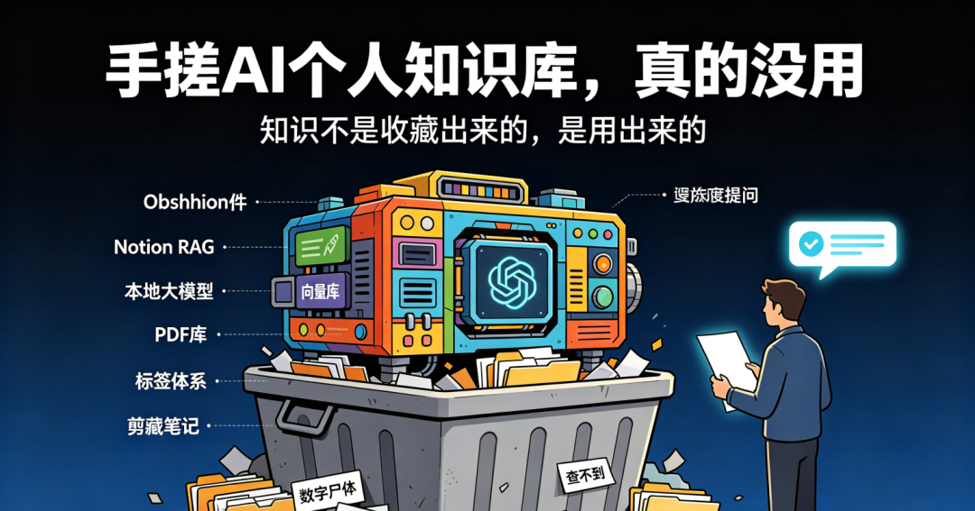 别再手搓AI个人知识库了，真的没用。。。